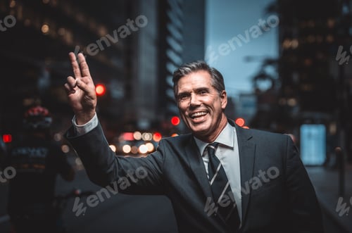 Preview: Successful business man in New york city, portraits and lifestyle