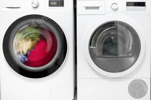 Preview: Front of washing and dryer machines