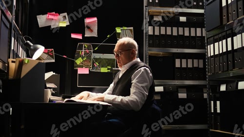 Preview: Tired crime expert working on case