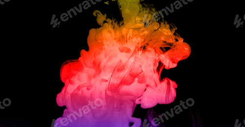 Preview: Ink Bright In Water Background Image