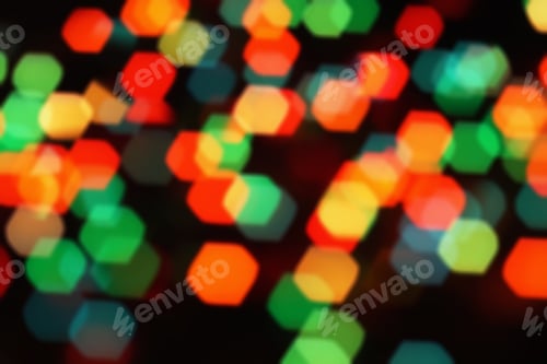 Preview: Nature Pattern- Light Bokeh Background. Celebratory Mood Magic Effect. Decorations Holiday- Design