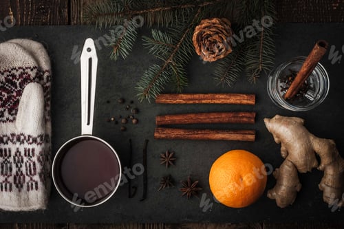 Preview: Set for preparation mulled wine horizontal