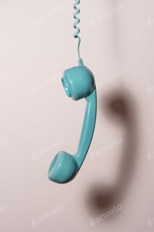 Preview: Retro phone handset hanging