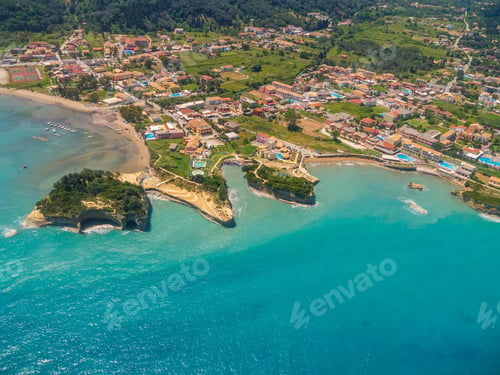 Preview: Aerial view on Sidari in Corfu Greece