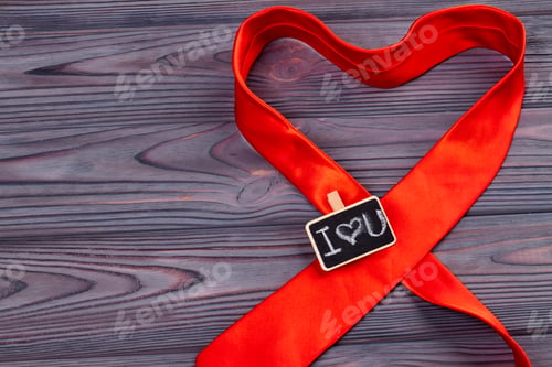Preview: Red tie as a symbol of love.