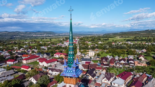 Preview: Aerial View Of Merry Cemetery In Romania