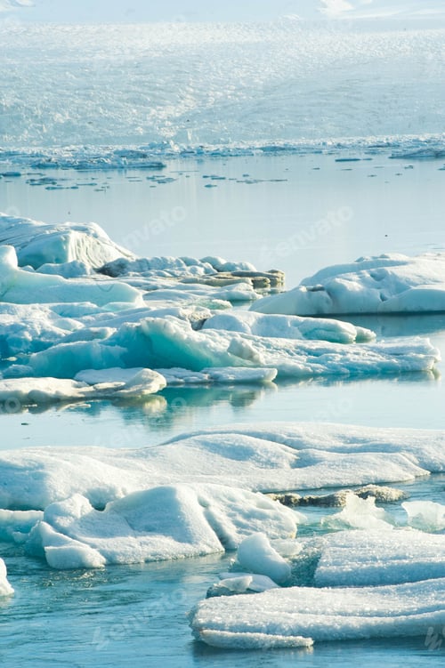 Preview: Nature background ice Glacier lagoon in Iceland