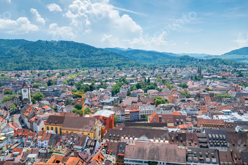 Preview: an aerial view over Freiburg