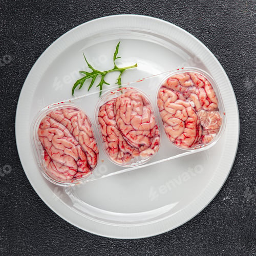 Preview: pork brains raw edible offal meat fresh food tasty fresh healthy eating cooking appetizer meal food