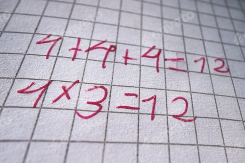 Preview: Mathematical calculations of a child