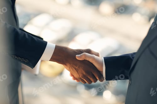 Preview: Handshaking after making deal