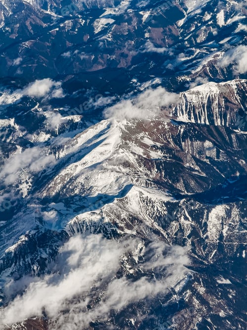 Preview: Trail Of Snow Over The Alps Mountain