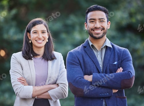 Preview: We love what we do. Shot of two coworkers together.