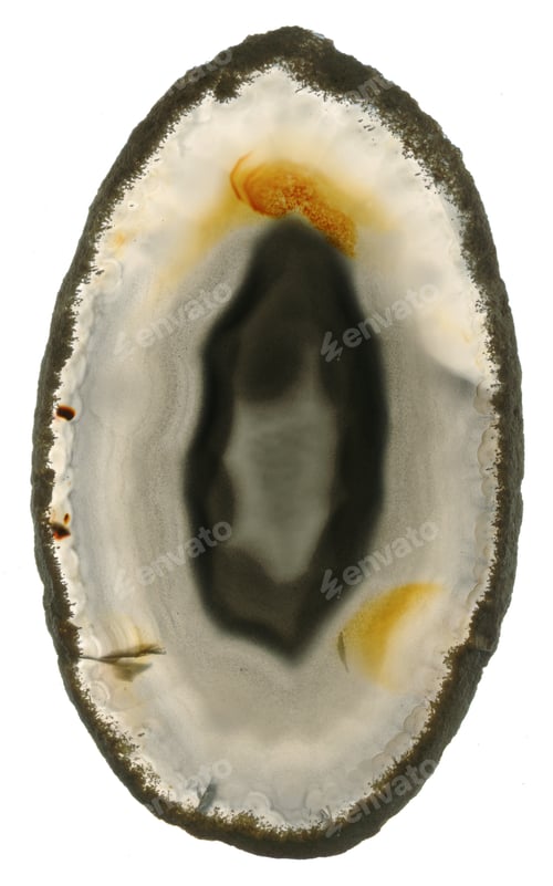 Preview: Translucent slice agate.