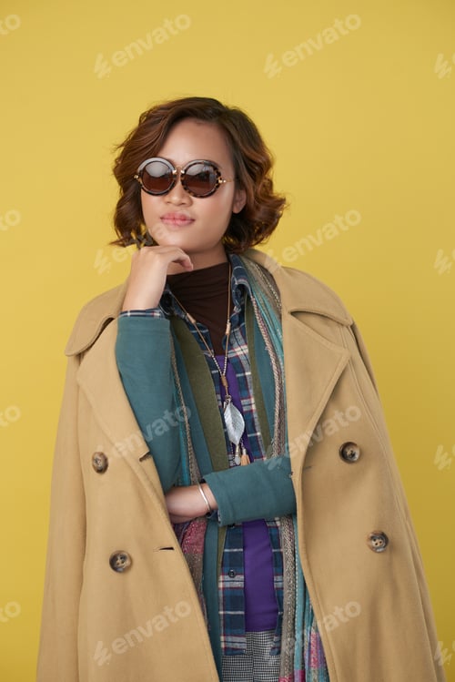 Preview: Attractive Woman in Stylish Clothes