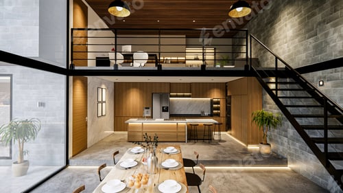 Vorschau: 3D-Hausinterieur