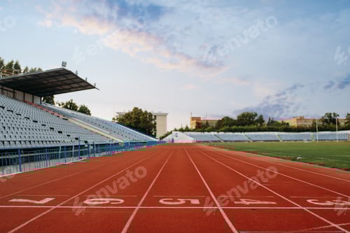 Preview: Start line for running, nobody, front view