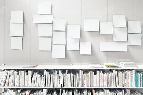 Preview: Bookshelves packed with books