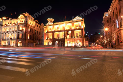 Preview: beautiful night view of shangha bund