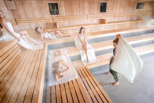 Preview: Sauna ritual performed by a master for group of people
