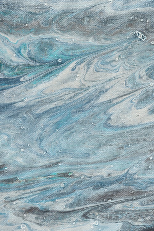 Preview: abstract background with light blue acrylic paint