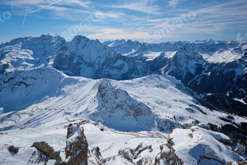 Preview: Ski resort in Dolomites, Italy
