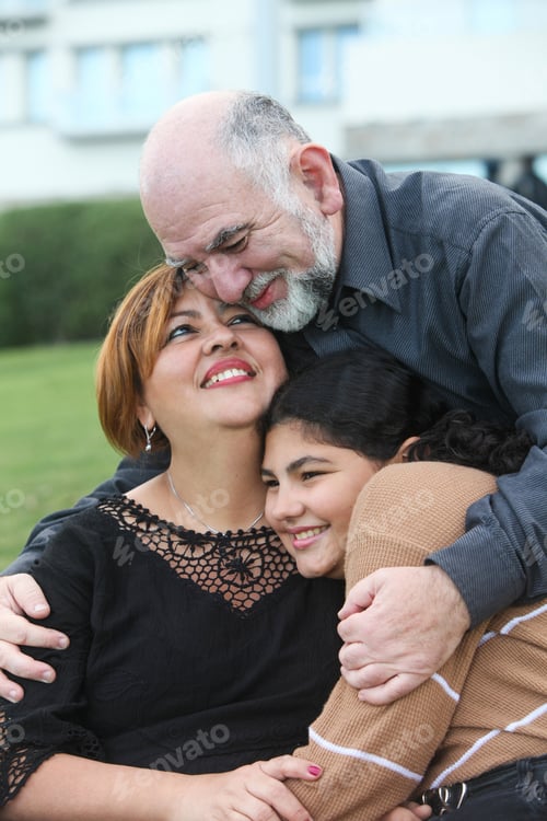 Visualização: Retrato de família ao ar livre