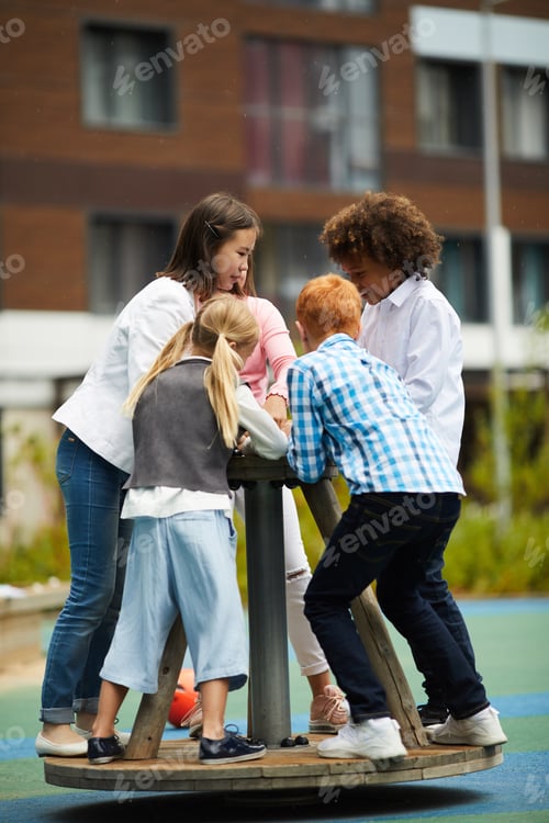 Preview: Children playing on the playground