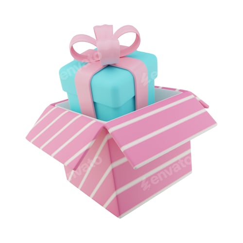 Preview: Open gift box, opening package