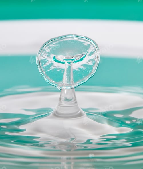 Preview: Abstract background of splash of color water, collision of colored drops, the concept