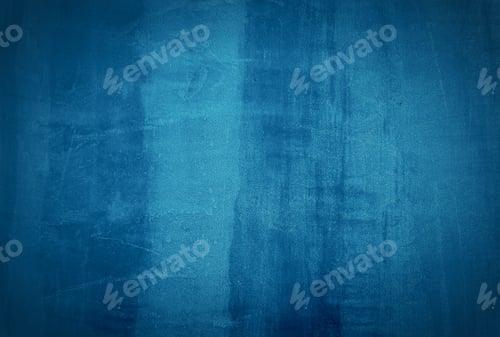 Preview: Vintage grunge blue concrete texture studio wall background with vignette.