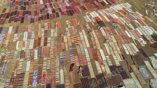 Preview: Carpet Fields in the Summer Season Drone Photo, Dosemealti Antalya, Turkey