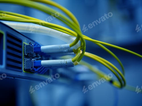 Preview: network optical fiber cables and hub