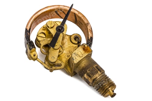 Preview: Pressure gauge mechanism in disassembled form, isolated on white background