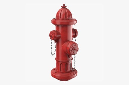 Preview: Realistic Red Fire Hydrant