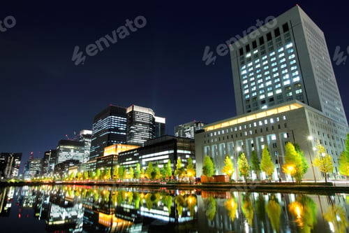 Preview: Business district in Tokyo