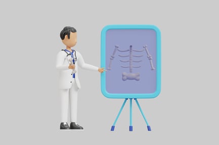 Preview: Doctor presentation human skeleton anatomy