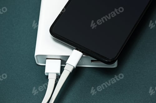 Preview: Power bank and mobile phone