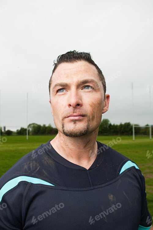 Preview: Portrait of a rugby player