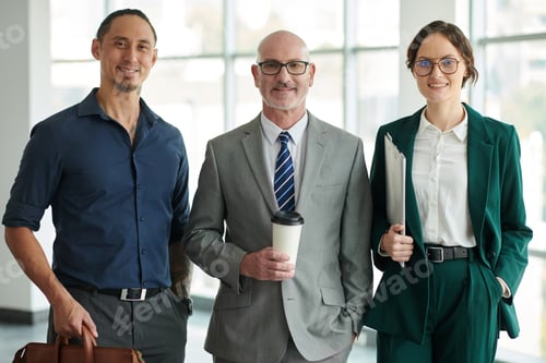 Preview: Office managers with director of company