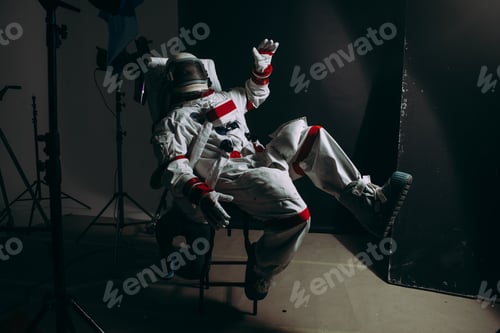 Preview: Abstract concept of an astronaut lost in the space
