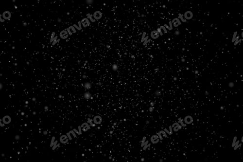 Preview: Snow or snowflake storm falling. White dots falling powder glitter confetti.