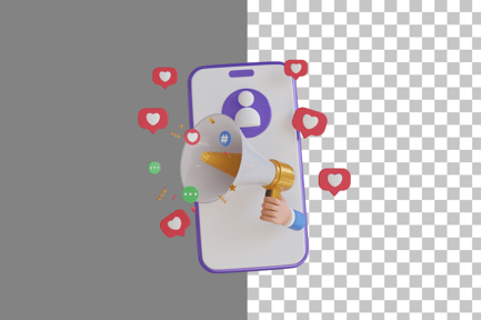 Preview: Social Media Marketing 3D Icon