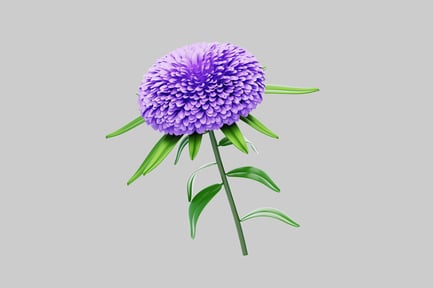 Preview: Violet aster decoration accent