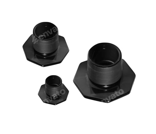 Preview: plug stoppers isolated on white