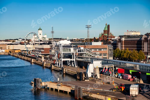 Preview: Helsinki Port Vista Radiates Serenity Near Katajanokka, Finland