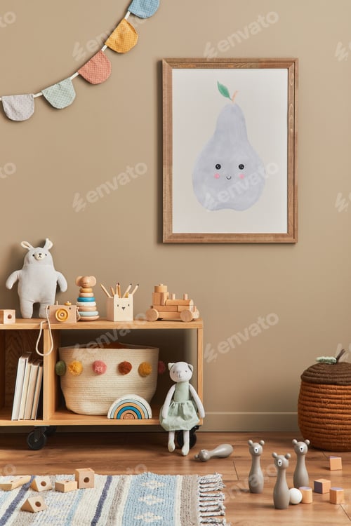 Preview: Stylish scandinavian newborn baby room