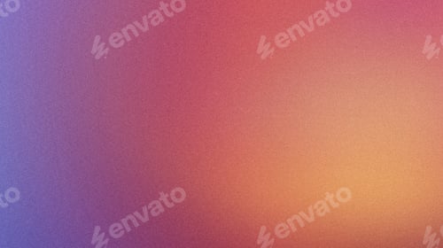 Preview: Grainy noise gradient background seamlessly transitions from orange to pink and violet