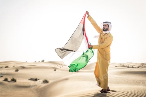 Preview: Arabic man in the desert