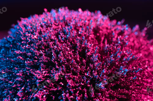 Preview: Ferrofluid illuminated with neon light